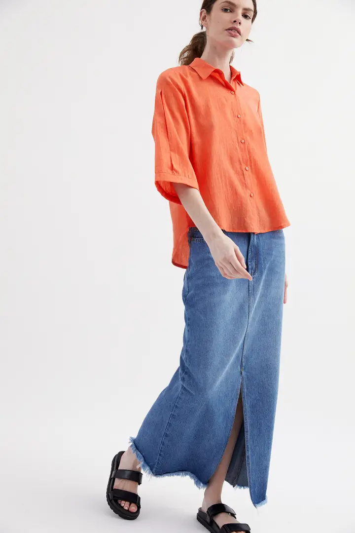 Camisa Camelia Naranja