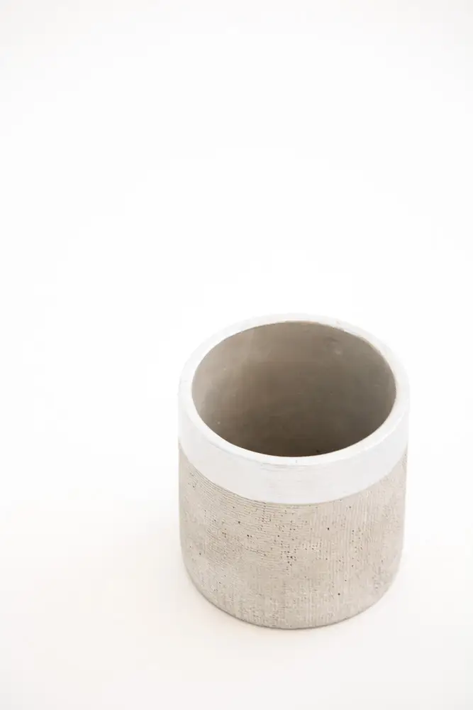 Maceta Vadodara Plateada