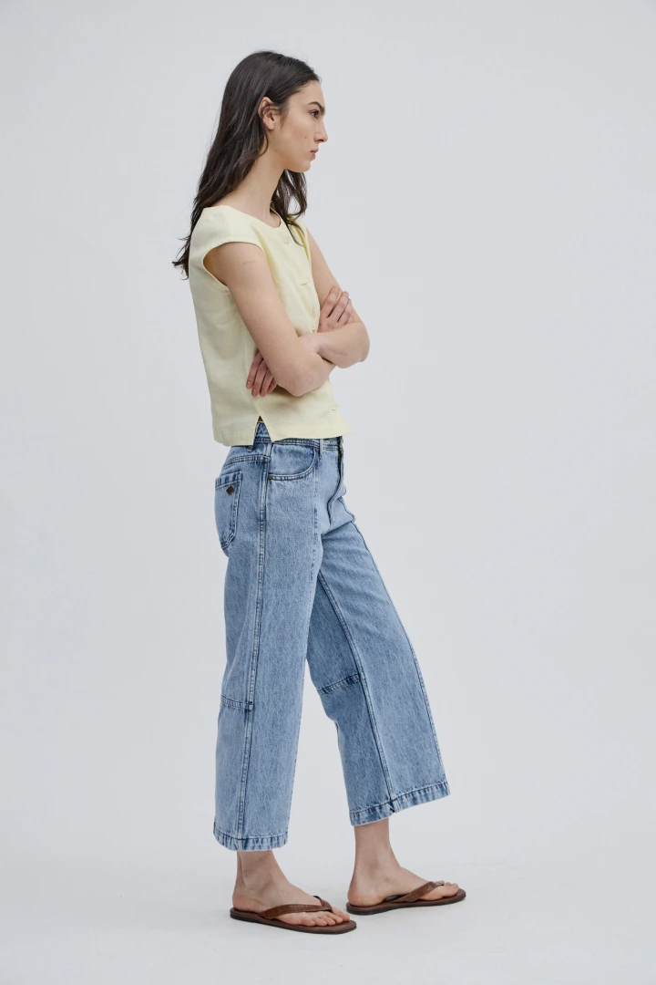 JEAN RECTO CROP MATIRA